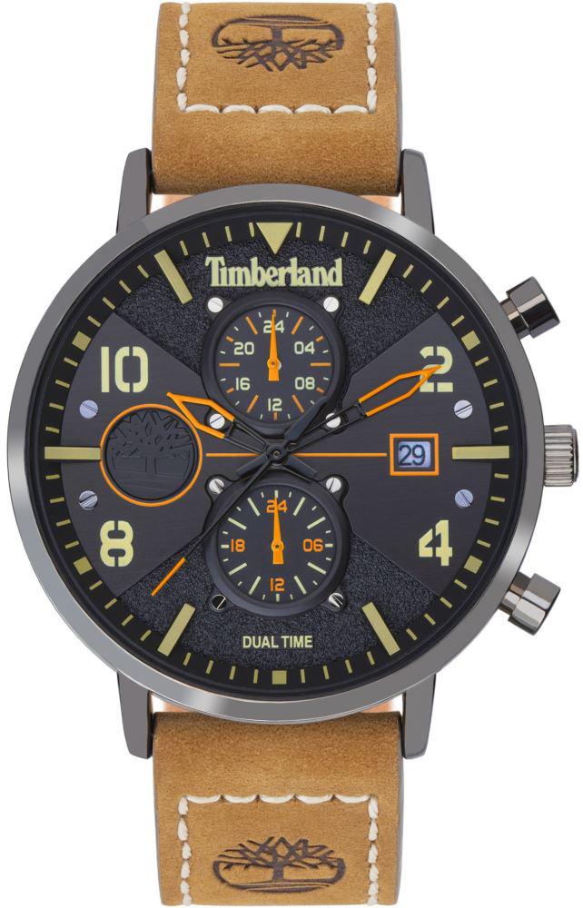 Timberland TDWGF2091503 Takvimli 42 mm Gri-Rose Gold Deri Kordon Analog Kol Saati