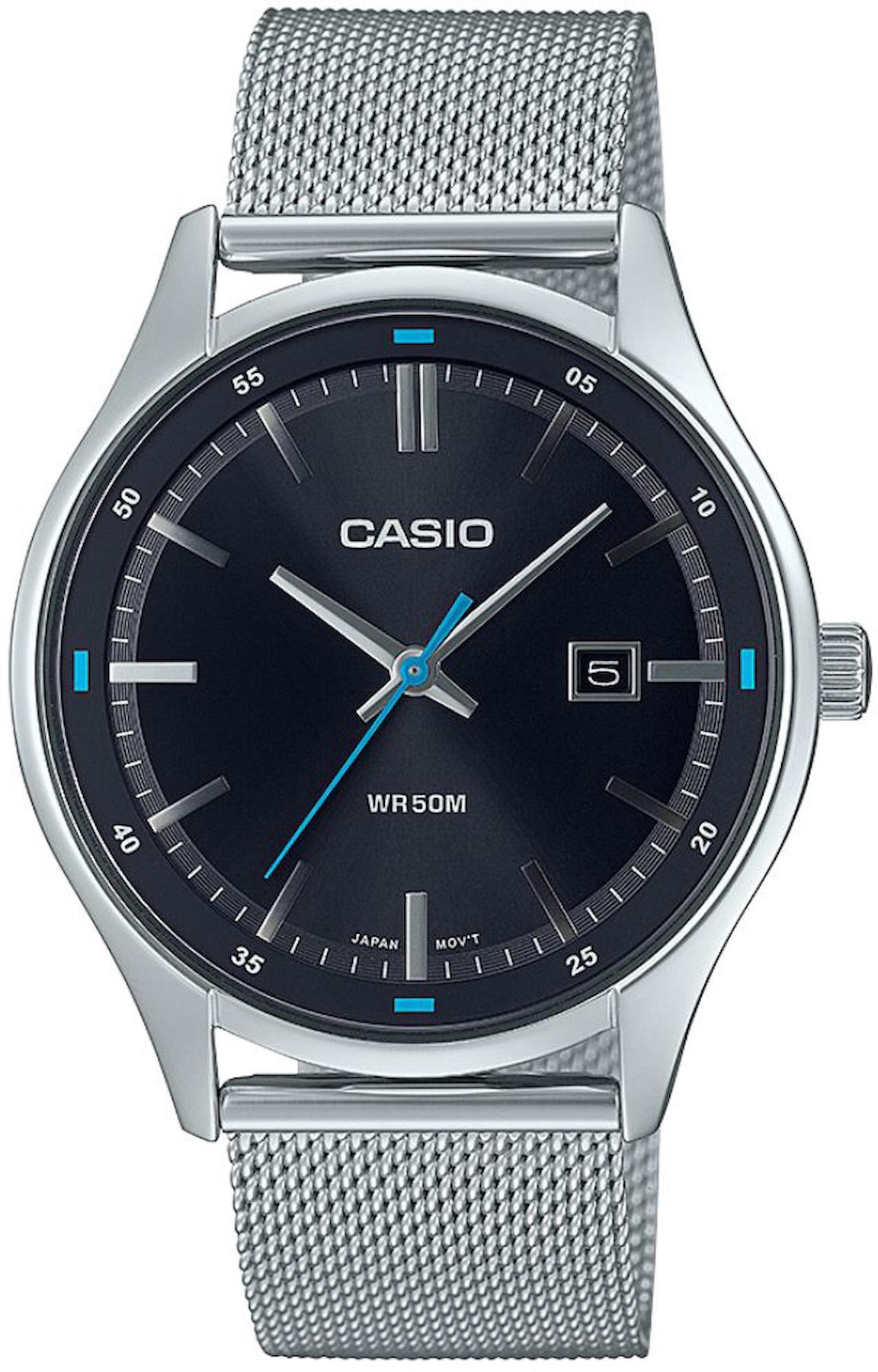 Casio MTP-E710M-1AVDF Takvimli 40 mm Çelik Kordon Analog Erkek Kol Saati