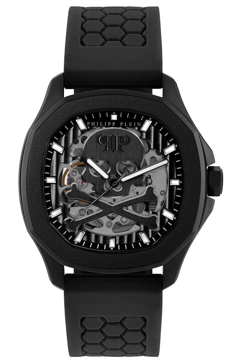 Philipp Plein PWRAA0923 42 mm Siyah Silikon Kordon Analog Erkek Kol Saati