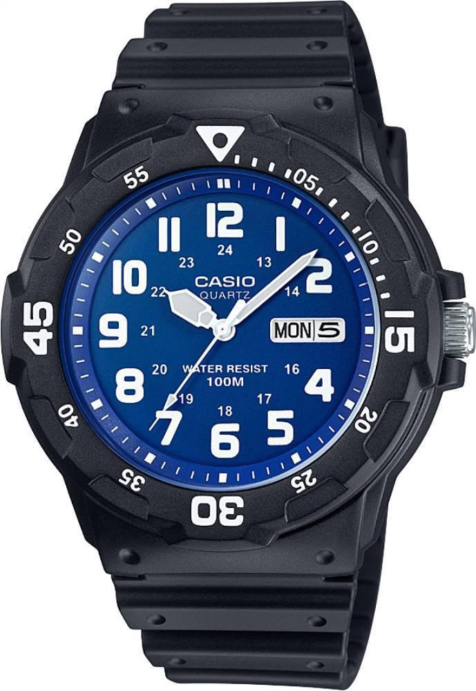 Casio MRW-200H-2B2VDF Takvimli 44.6 mm Siyah Çelik Kordon Analog Kol Saati