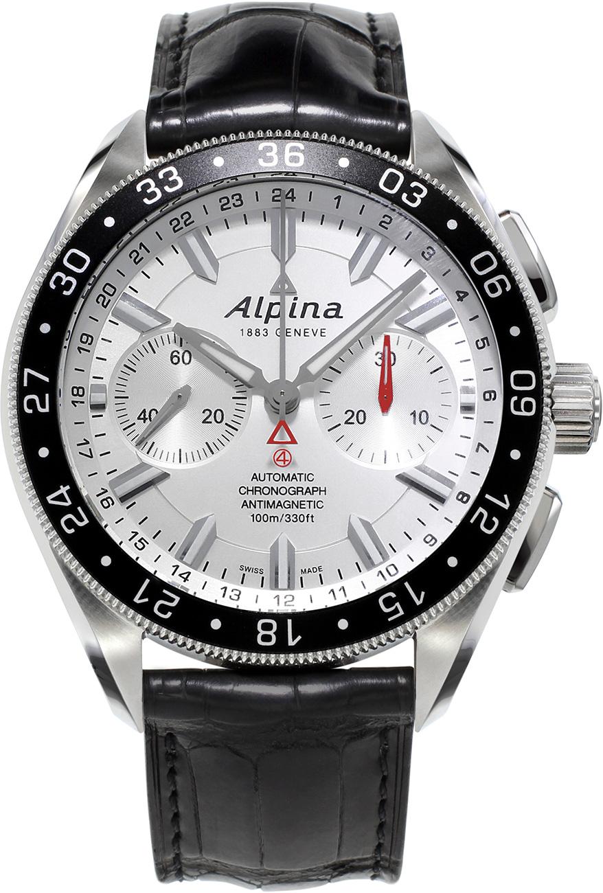 Alpina AL860S5AQ6 Takvimli 44 mm Siyah Deri Kordon Analog Kol Saati