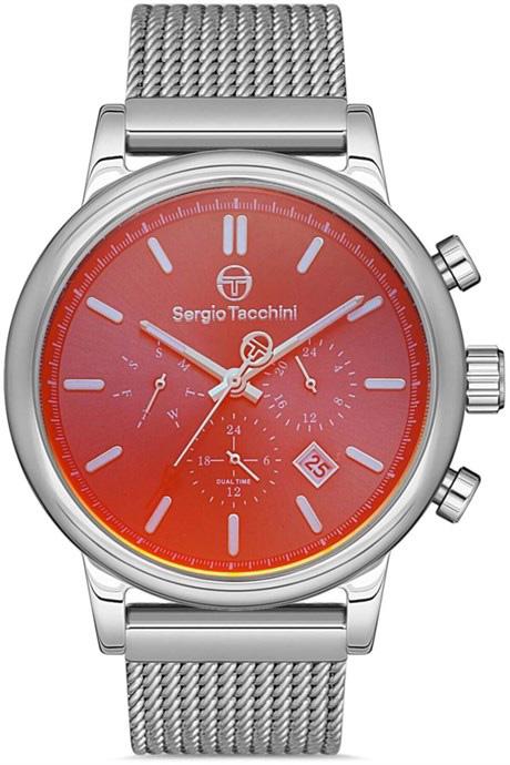 Sergio Tacchini ST.1.10220.5 Takvimli 42 mm Çelik Kordon Analog Kol Saati