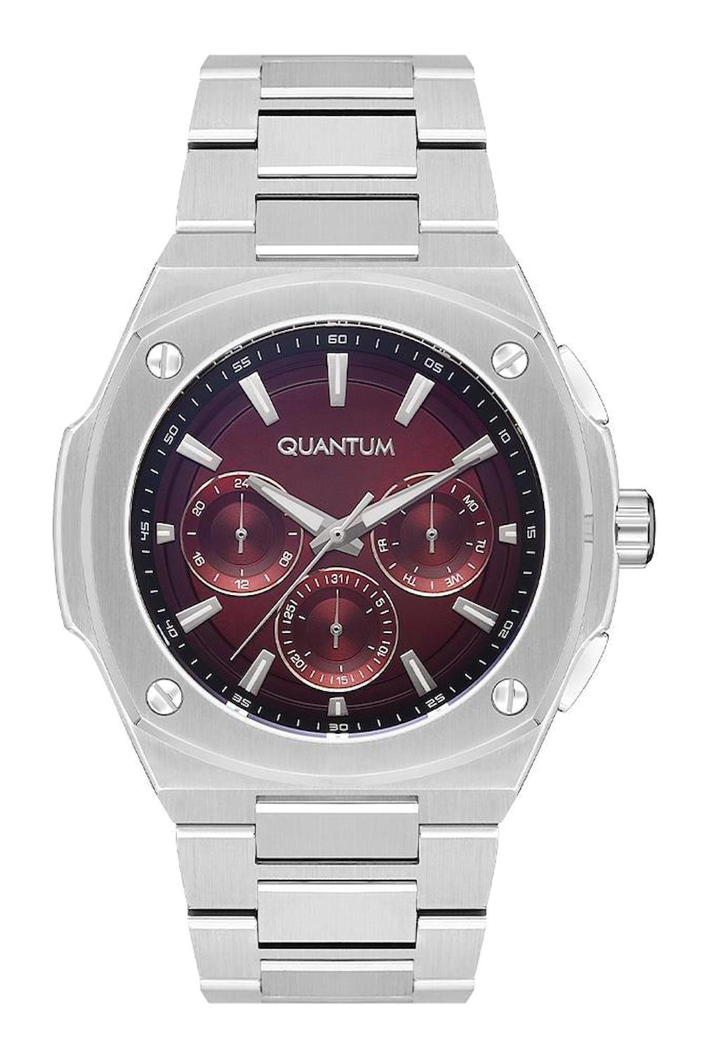 Quantum ADG1032.380 Takvimli 44 mm Çelik Kordon Analog Erkek Kol Saati