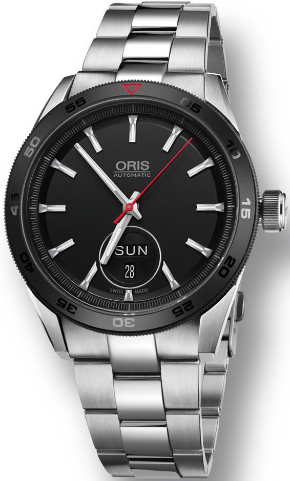 Oris 735-7662-4424-07-8-21-87 Takvimli 42 mm Çelik Kordon Analog Kol Saati