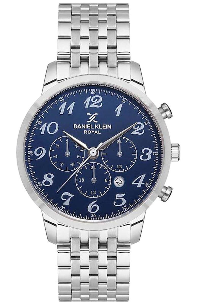 Daniel Klein DKE.1.10471-3 Takvimli 42 mm Çelik Kordon Analog Erkek Kol Saati