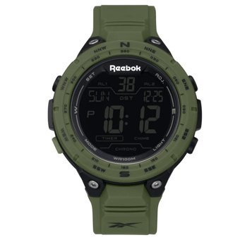 Reebok RV-SLM-G9-PBPG-BG Takvimli 46 mm Yeşil Silikon Kordon Analog Kol Saati