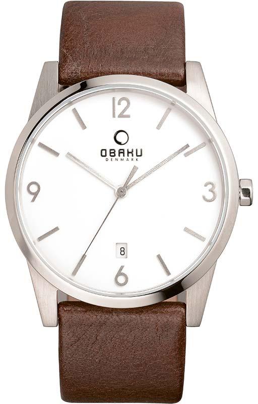 Obaku Denmark V169GDCIRN Takvimli 40 mm Kahverengi Deri Kordon Analog Kol Saati