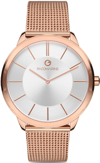 Pacomarine PM.51157.05 42 mm Rose Gold Çelik Kordon Analog Kol Saati