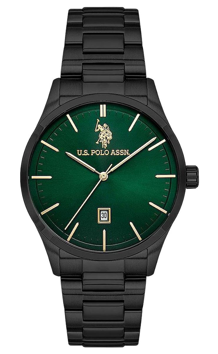 U.S. Polo Assn USPA1072-07 Takvimli 42 mm Siyah Çelik Kordon Analog Erkek Kol Saati