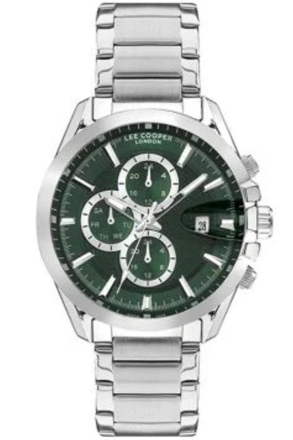 Lee Cooper LC07455.370-NM Takvimli 43 mm Çelik Kordon Analog Erkek Kol Saati