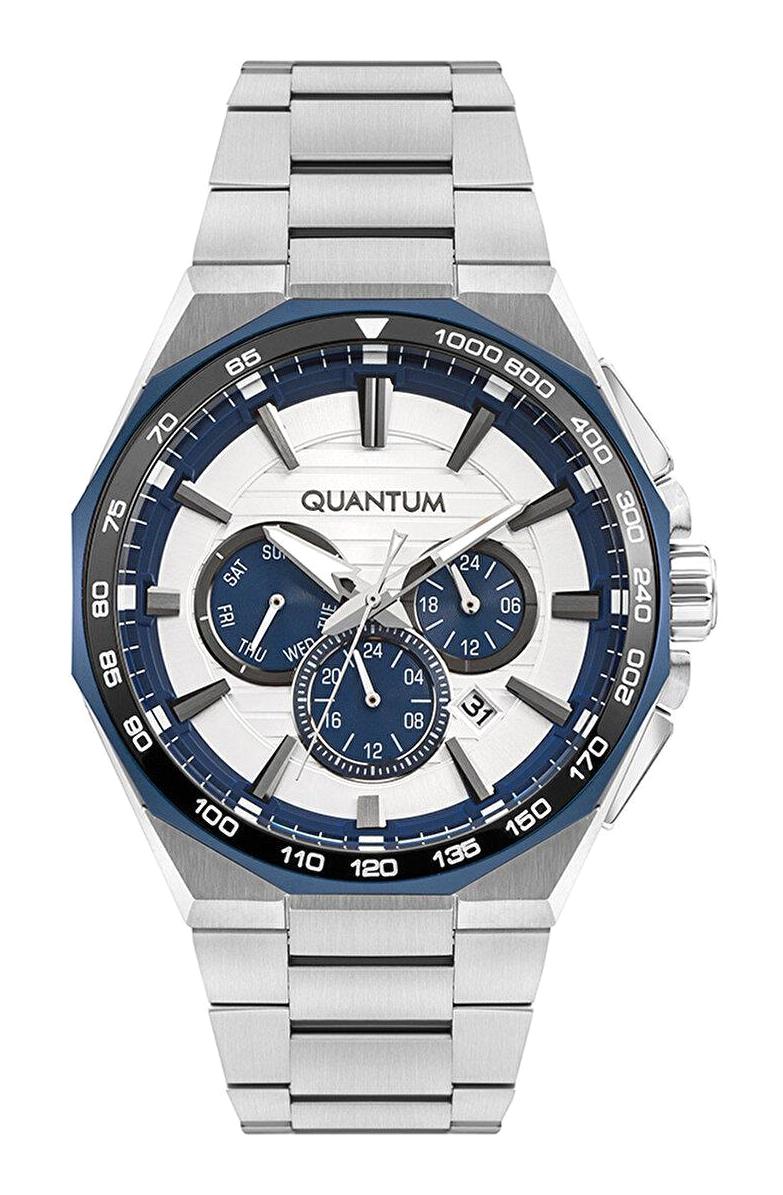 Quantum PWG1056.330 Takvimli 42 mm Çelik Kordon Analog Erkek Kol Saati