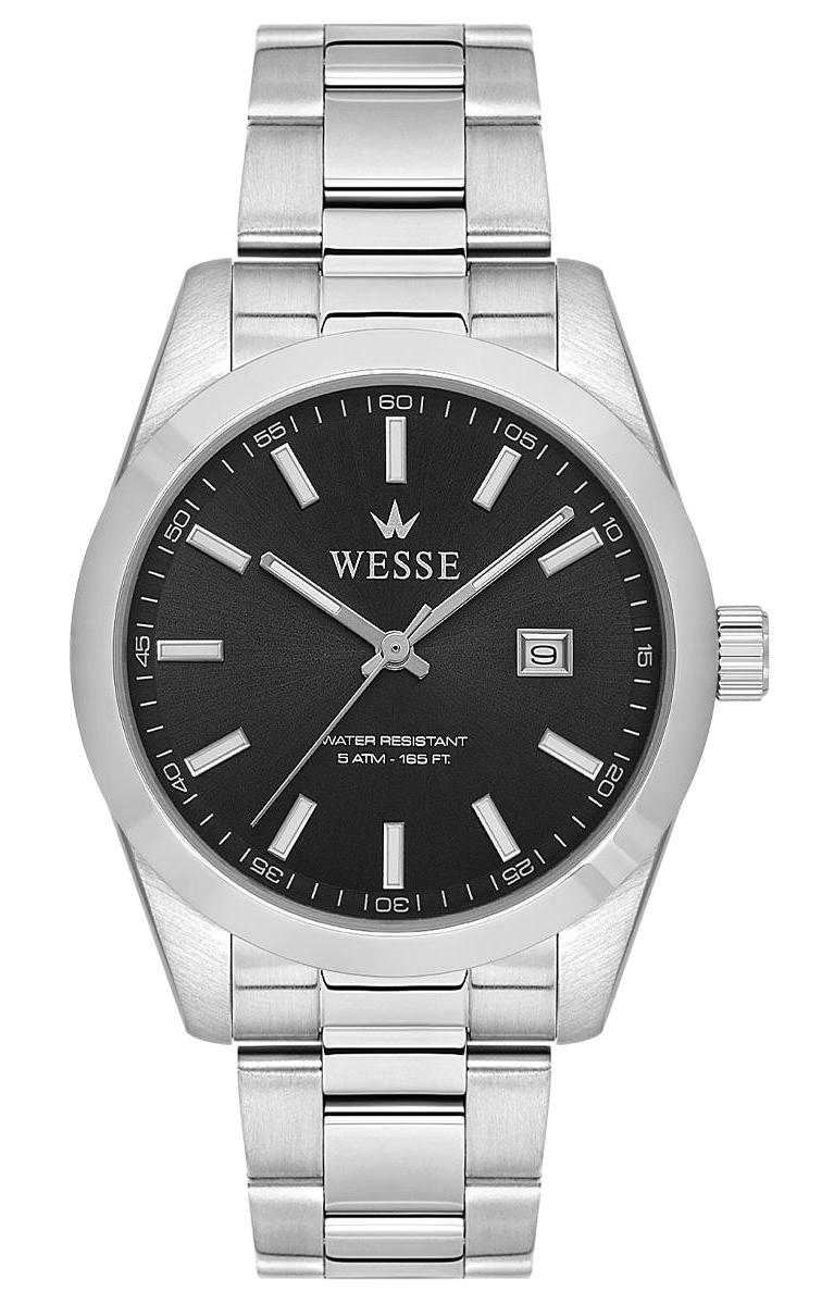 Wesse WWG209202 Takvimli 40 mm Çelik Kordon Analog Erkek Kol Saati