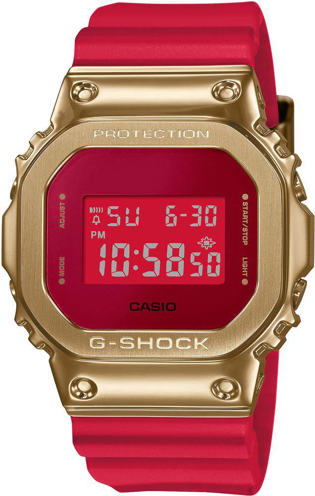 Casio GM-5600CX-4D Takvimli Pembe Silikon Kordon Analog Kol Saati