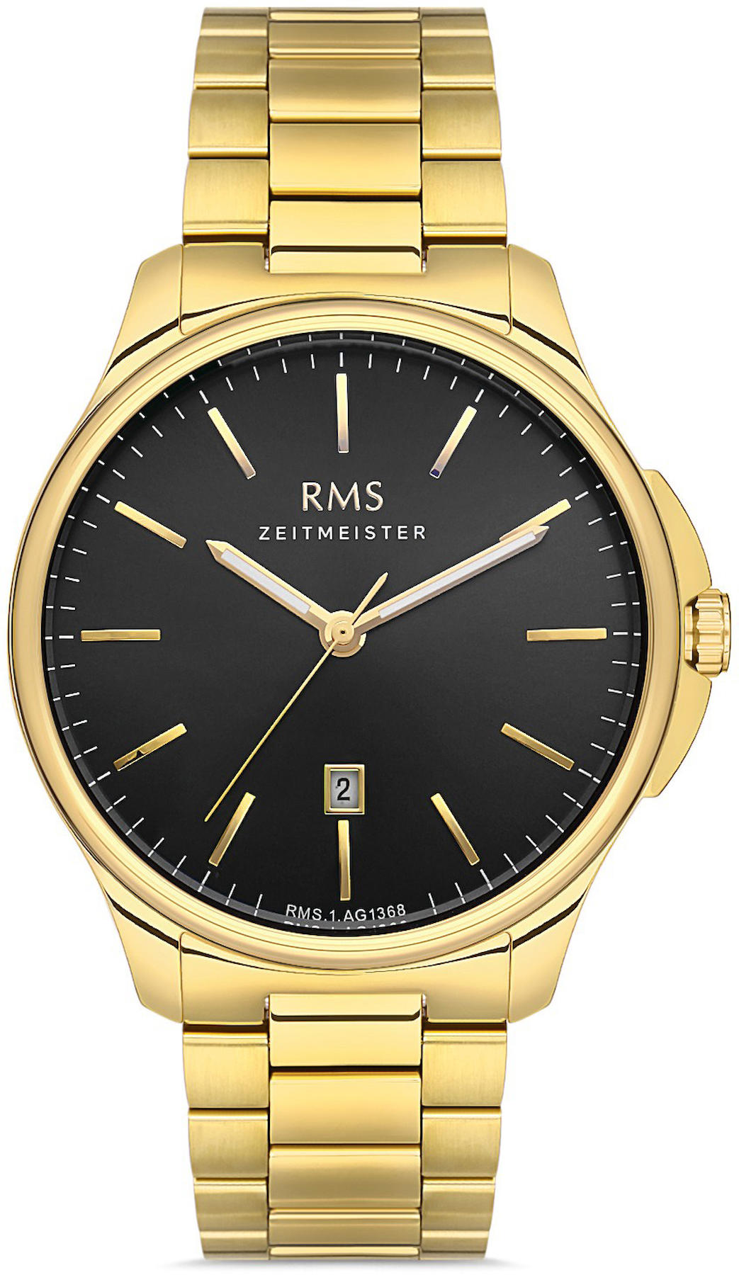 Romanson RMS.1.AG1368.15 Takvimli 41 mm Altın Çelik Kordon Analog Kol Saati