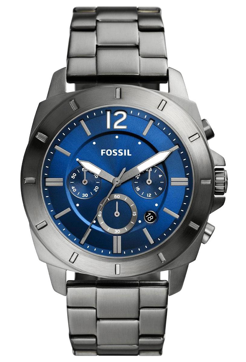 Fossil BQ2816 Takvimli 45 mm Füme Çelik Kordon Analog Erkek Kol Saati