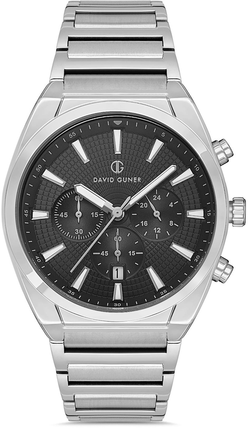 David Guner DG-8621GA-A2 Takvimli 42 mm Metal Kordon Analog Kol Saati