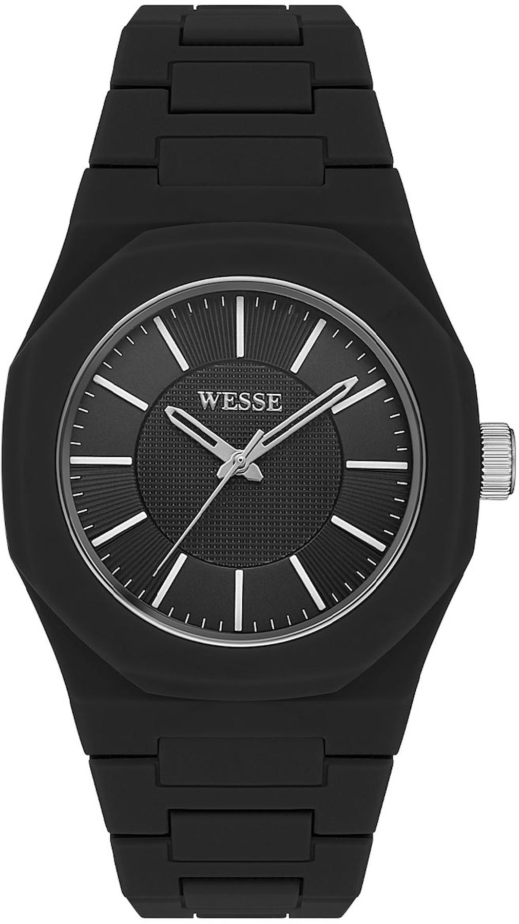 Wesse WWG208501 Pusulalı Takvimli 41 mm Siyah Plastik Kordon Analog Erkek Kol Saati