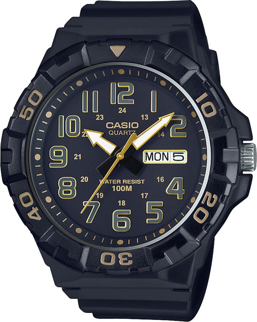 Casio MRW-210H-1A2VDF Takvimli 53.1 mm Siyah Çelik Kordon Analog Kol Saati