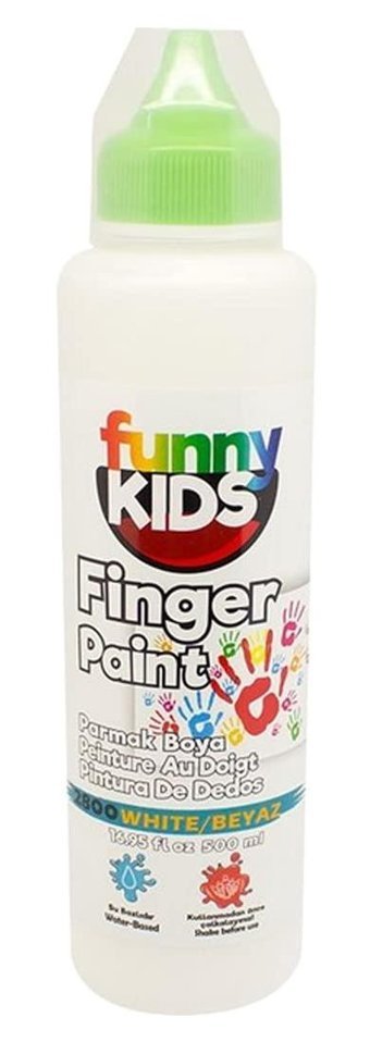 Funny Kids 2800 500 ml Tekli Beyaz Parmak Boyası