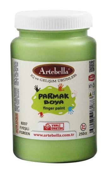 Artebella 8207 250 ml Tekli Yeşil Parmak Boyası