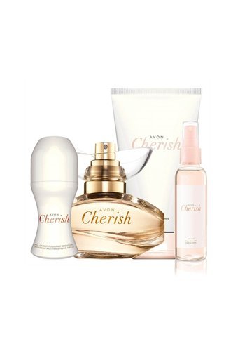 Avon Cherish 4 Parça Kadın Parfüm Deodorant Seti EDP