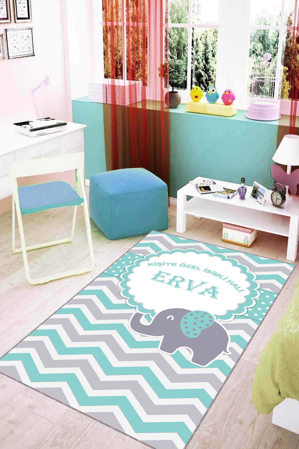 Viva Home KD14 Çok Renkli 7 mm Mikropolyester Koku Yapmaz-Leke Tutmaz-Toz Tutmaz Yıkanabilir İnce Kaymaz Dot Taban Dikdörtgen Makine Dokuma Halı 120x200 cm