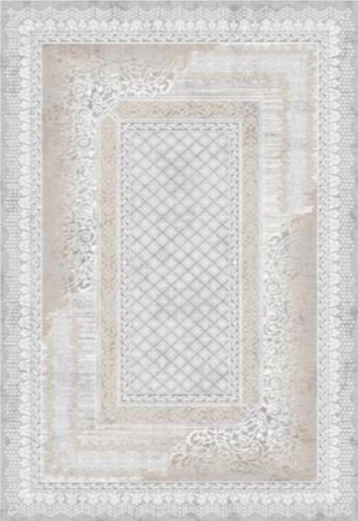 Liparis Halı 1183A Gri 0.8 mm Akrilik Yumuşak Yıkanabilir İnce Kaymaz Dikdörtgen Makine Dokuma Salon Halısı 200x300 cm