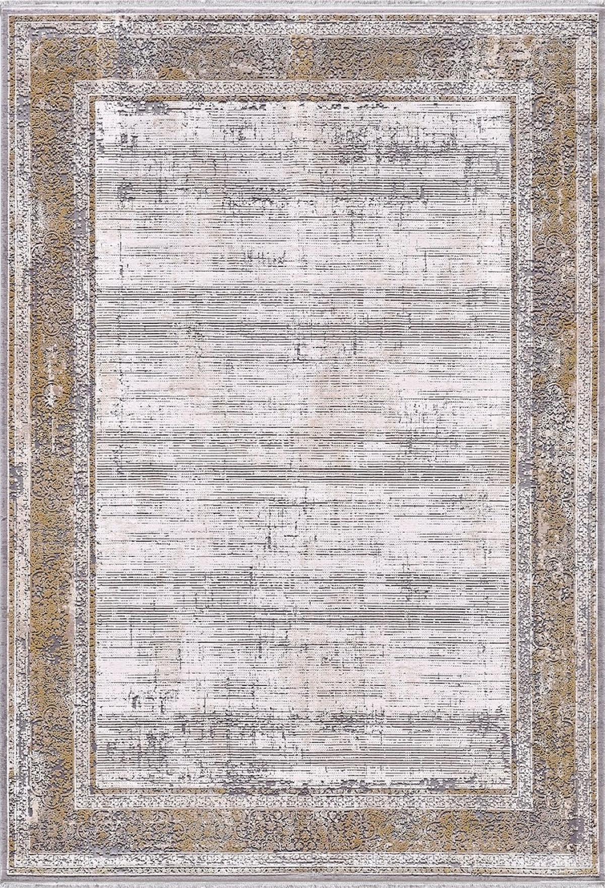 Artemis Halı Couture 00868A Altın 7 mm Akrilik Yıkanabilir İnce Kaymaz Jüt Taban Dikdörtgen Makine Dokuma Salon Halısı 180x280 cm