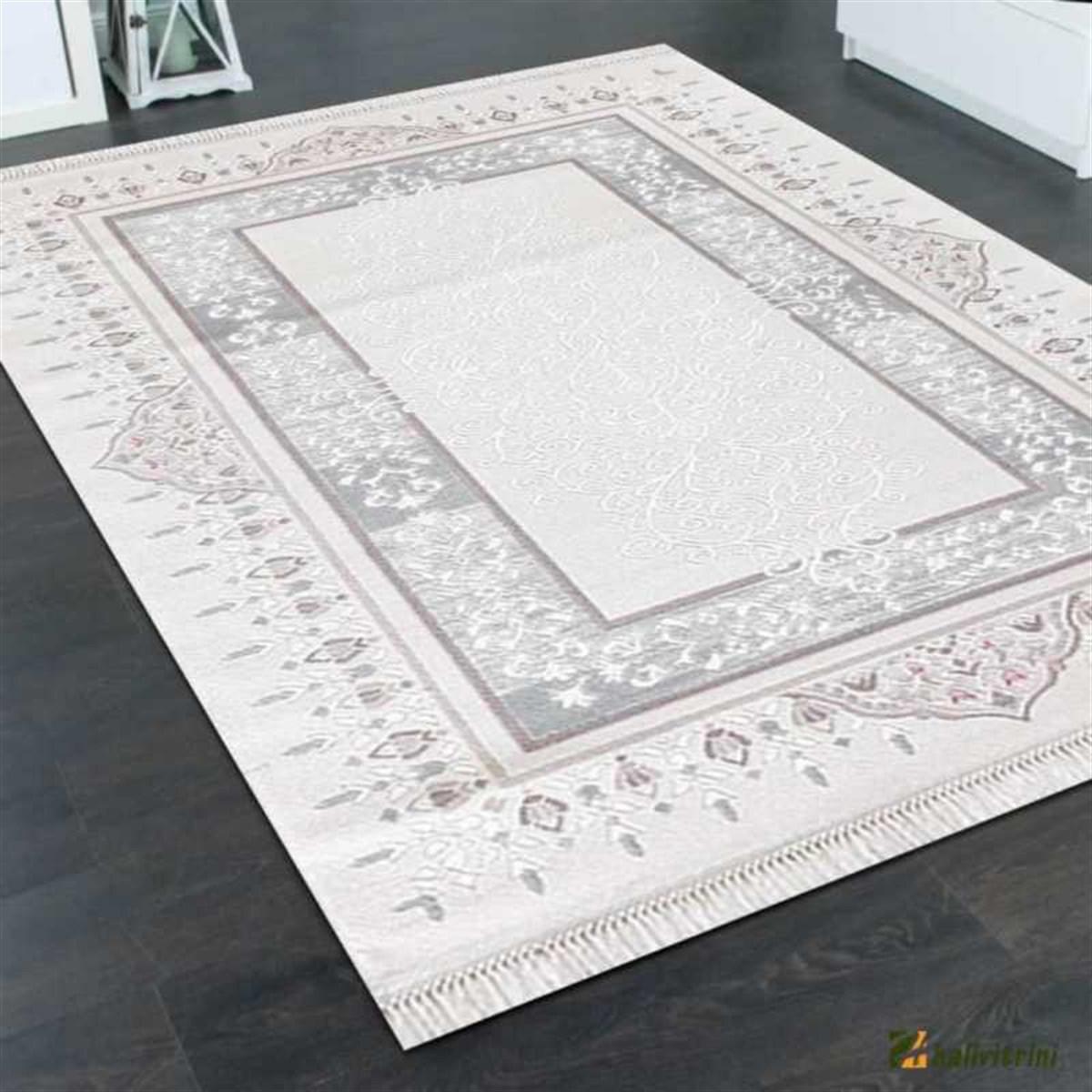 Efsane Halı Ihlara HR002063 Mavi 11 mm Akrilik Silinebilir Yıkanabilir Orta Kaymaz Dikdörtgen Makine Dokuma Oturma Odası Halısı 120x180 cm