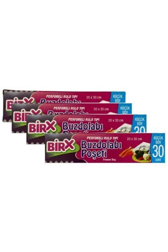 Birx Küçük Buz Dolabı Poşeti 4x30 Adet