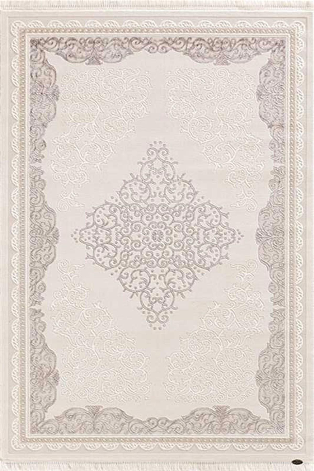 Efsane Halı Vento VE001670 Vizon 12 mm Akrilik Silinebilir Yıkanabilir Orta Kaymaz Dikdörtgen Makine Dokuma Oturma Odası Halısı 180x180 cm