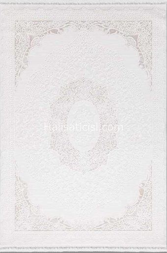 Flora Halı Avangard 6045A Çok Renkli 4 mm Bambu-Viskon Silinebilir Yıkanabilir Dikdörtgen Makine Dokuma Salon Halısı 150x233 cm