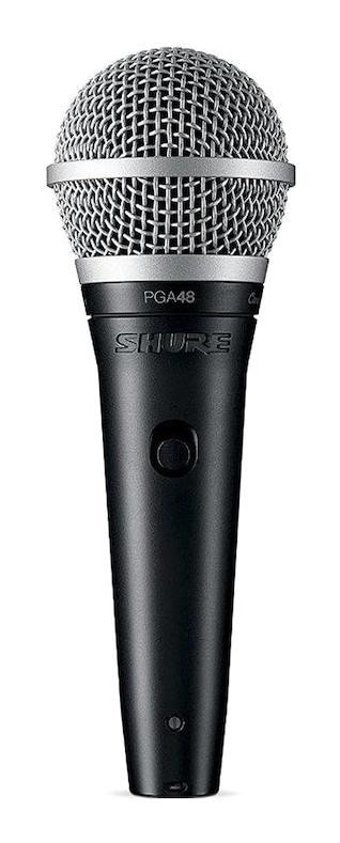 Shure PGA48 XLRE Dinamik 3.5 mm Kablolu Siyah El Mikrofon