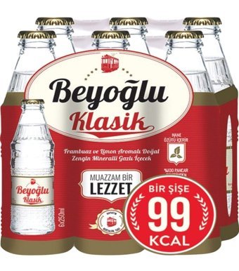 Beyoğlu Klasik Şişe Gazoz 6x250 ml