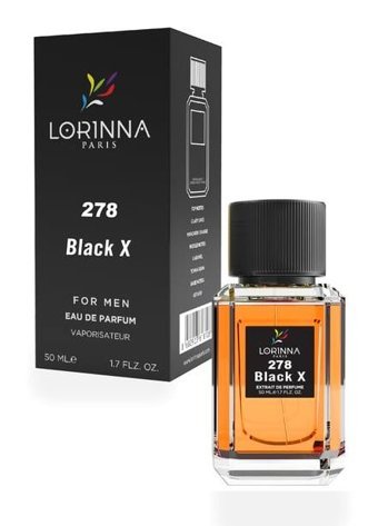 Lorinna Paris Black X EDP Meyveli-Odunsu Erkek Parfüm 50 ml