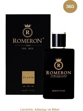 Romeron 365 Platin EDP Meyveli-Odunsu Erkek Parfüm 50 ml