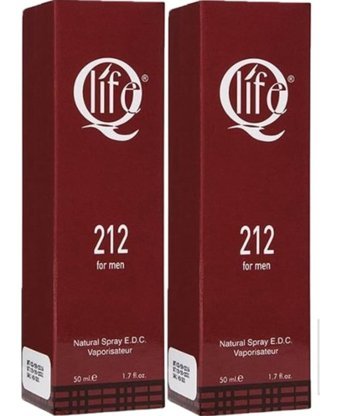 Q Life No:212 EDC Odunsu-Oryantal Erkek Parfüm 2x50 ml