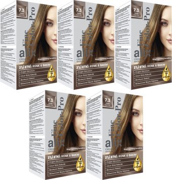 Alix Fine Color Pro 7.3 Fındık Kabuğu Krem Saç Boyası 5x50 ml