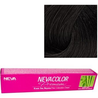 Neva Premium 1 Siyah Amonyaksız Vegan Krem Saç Boyası 3x50 ml