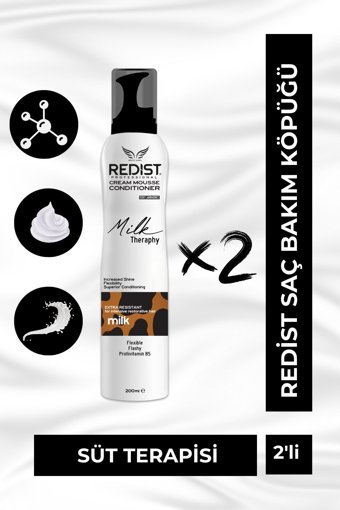 Redist Milk Therapy Normal Saçlar İçin Hacim Veren Saç Köpüğü 2x200 ml