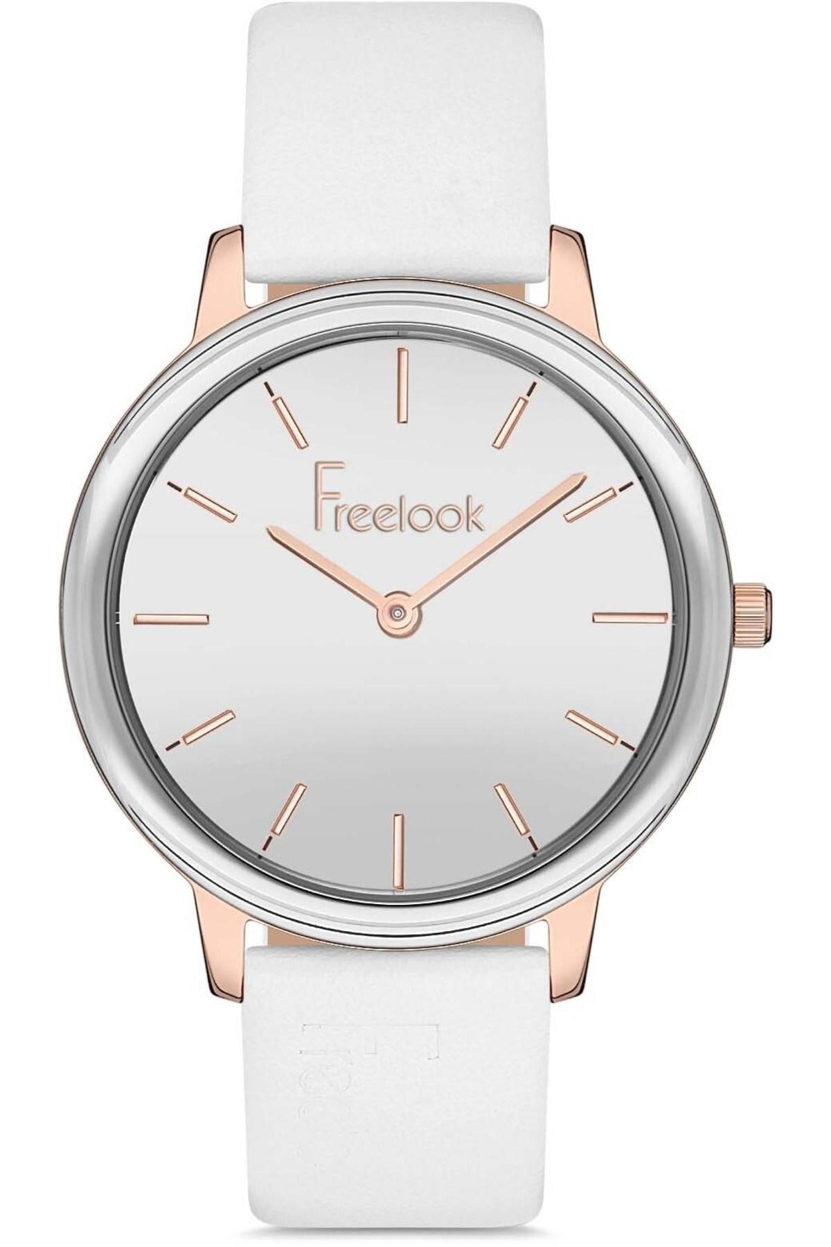 Freelook FL.1.10144.1 34 mm Beyaz Silikon Kordon Analog Kadın Kol Saati