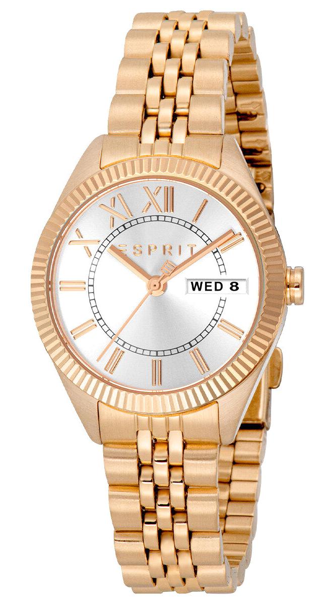 Esprit ES1L398M0095 Takvimli 30 mm Rose Gold Çelik Kordon Analog Kadın Kol Saati