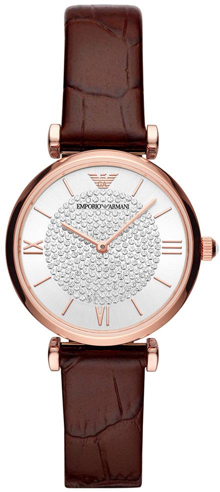 Emporio Armani AR11269 32 mm Kahverengi Deri Kordon Analog Kadın Kol Saati