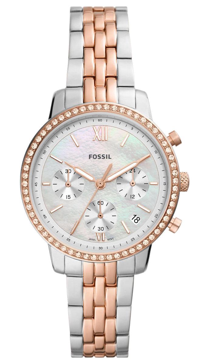 Fossil ES5279 36 mm Gri-Rose Gold Çelik Kordon Analog Kadın Kol Saati