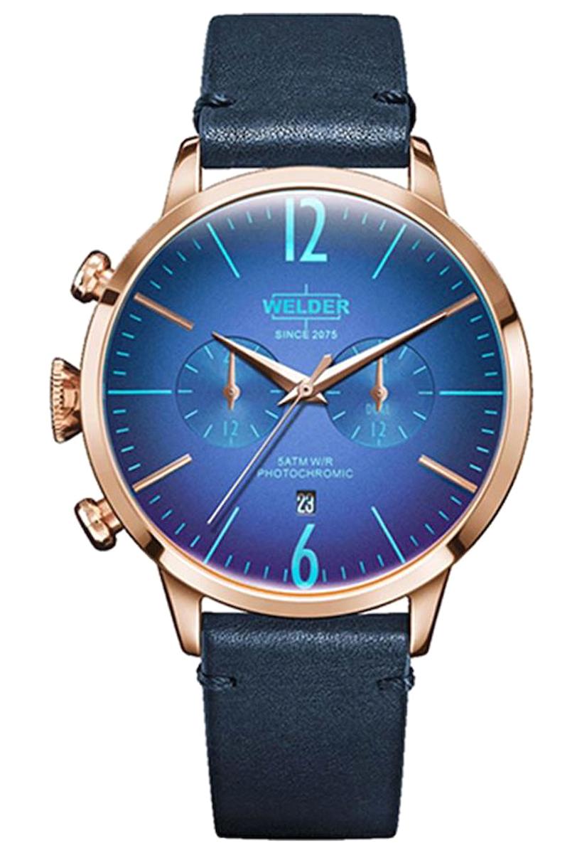 Welder Watch WWRC204 Takvimli 42 mm Lacivert Çelik Kordon Analog Kadın Kol Saati