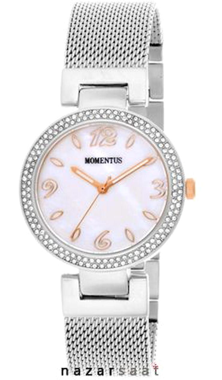 Momentus DW282S-02SR 34 mm Gri Hasır Kordon Analog Kadın Kol Saati