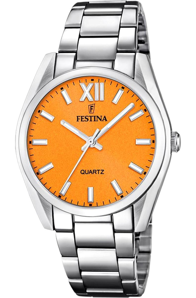 Festina F20622/K 36 mm Gri Çelik Kordon Analog Kadın Kol Saati