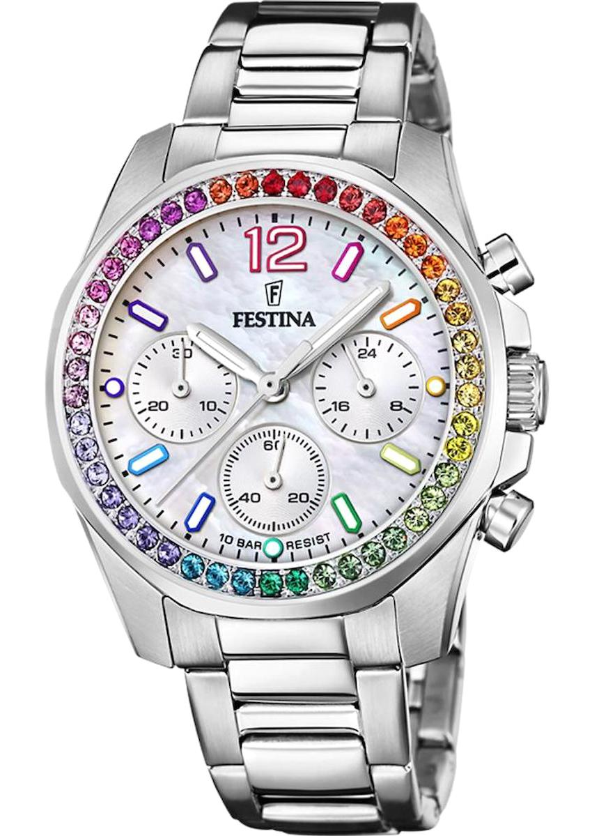 Festina F20606/2 38 mm Gri Çelik Kordon Analog Kadın Kol Saati