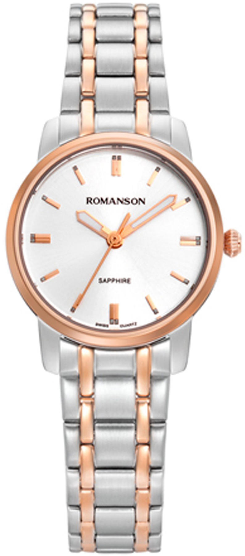 Romanson TM0B03LLJJAS6R 36 mm Altın-Gri Çelik Kordon Analog Kadın Kol Saati