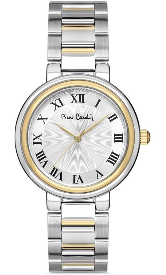 Pierre Cardin PC800302F10 36 mm Altın-Gri Çelik Kordon Analog Kadın Kol Saati